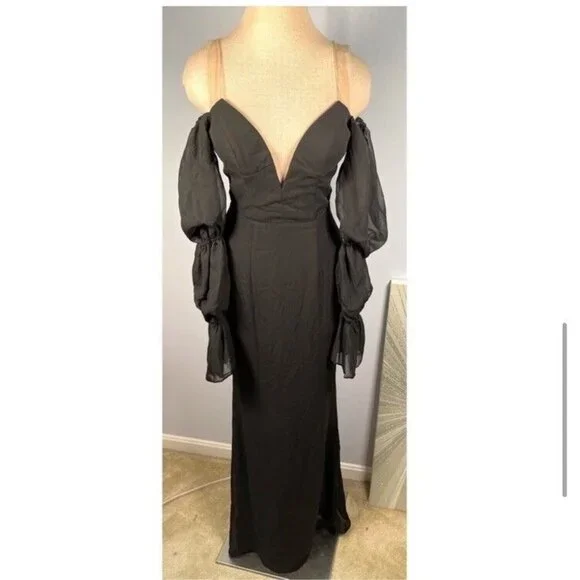 Katie May Estella Gown Black Party Elegant - Picture 7 of 9